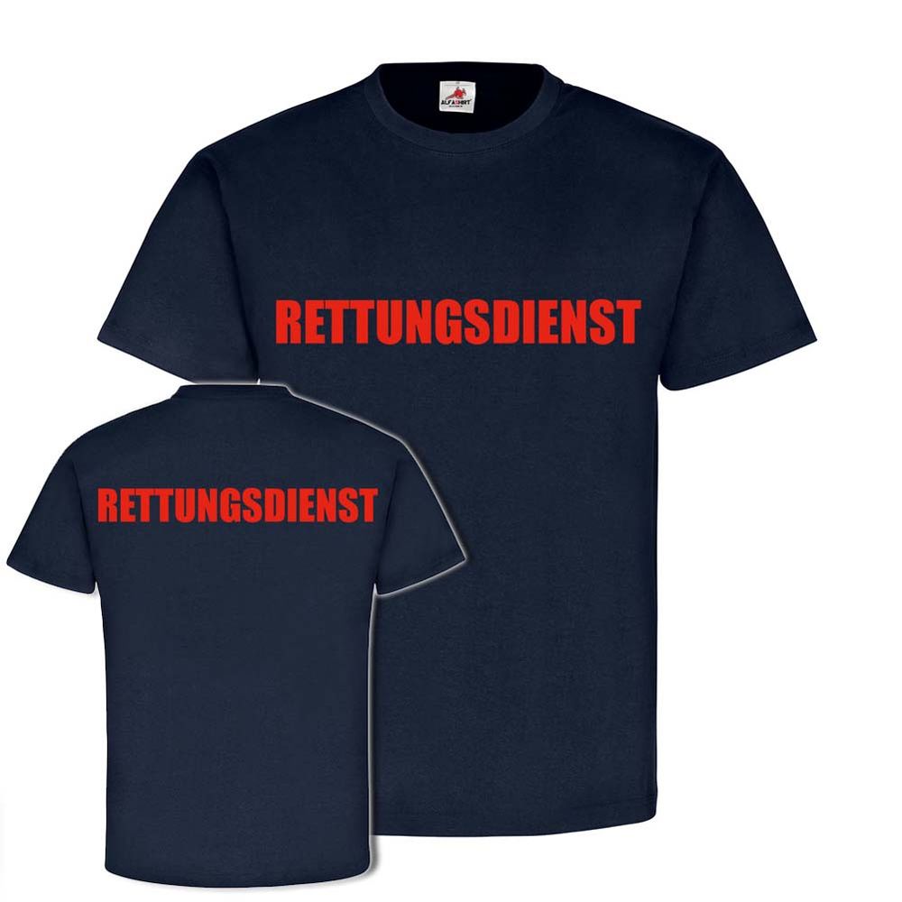 RETTUNGSDIENST Typ2 Sanitäter Hilfe Unfall-Mediziner Doktor Arzt T-Shirt #24362