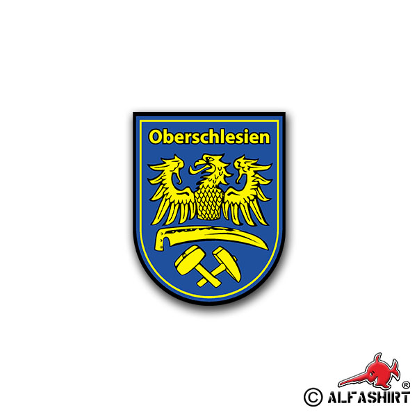 Aufkleber/Sticker Oberschlesien Opole Poland Upper Silesia Abzeichen 6x7cm A817
