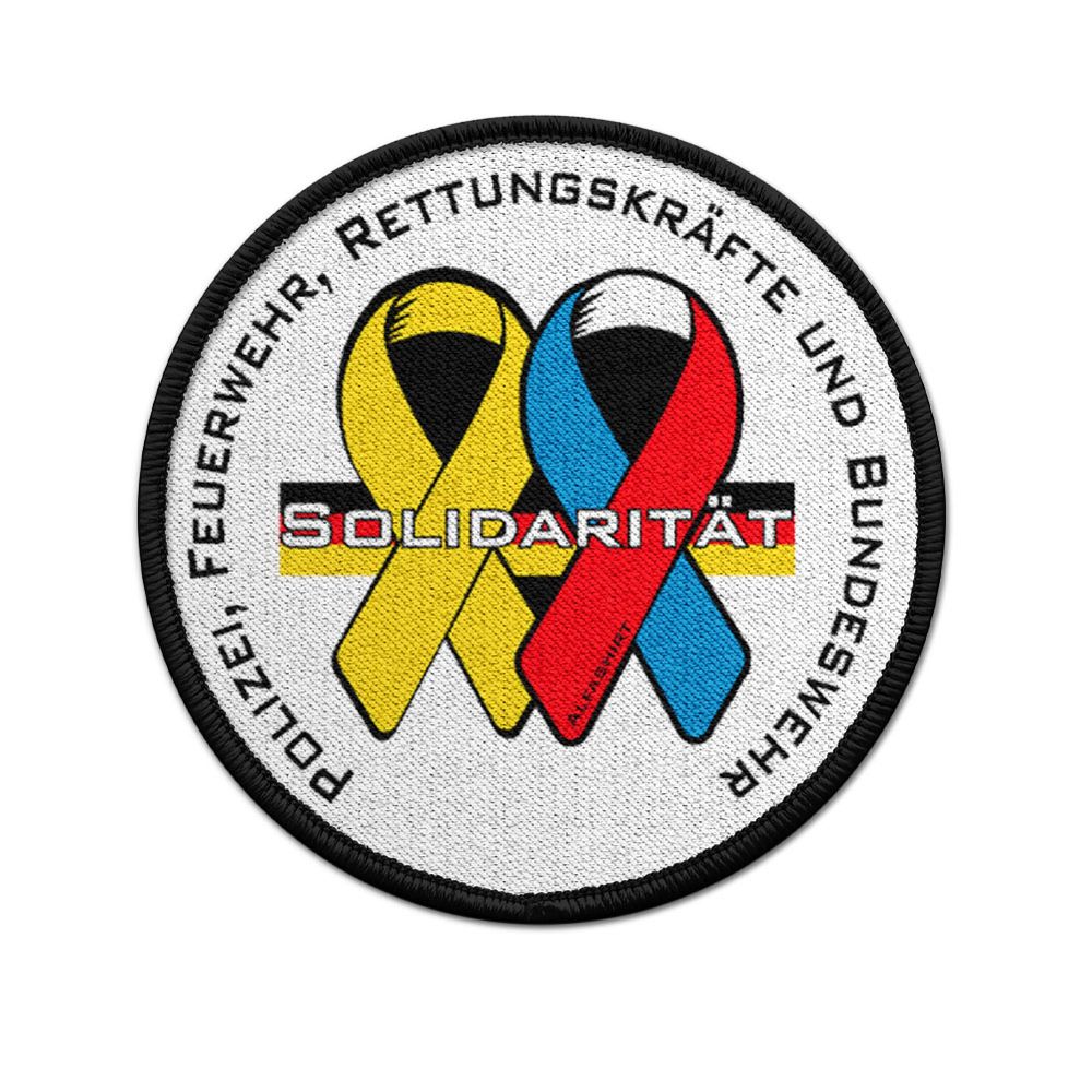 Patch 7.5cm diameter solidarity with our rescue workers #43684