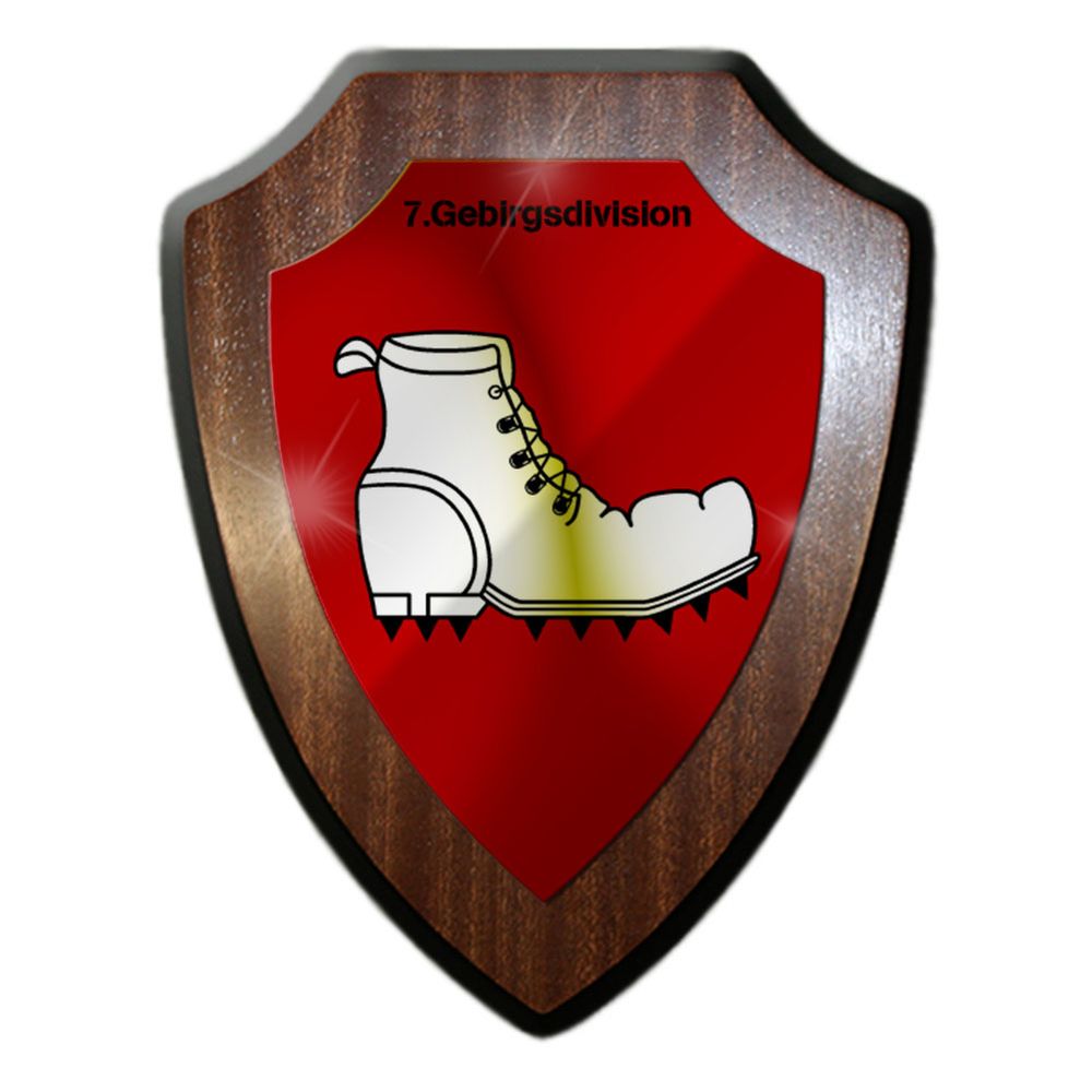 Wappenschild 7 Gebirgsdivision Bad Kissingen Bergschuh Division #31591