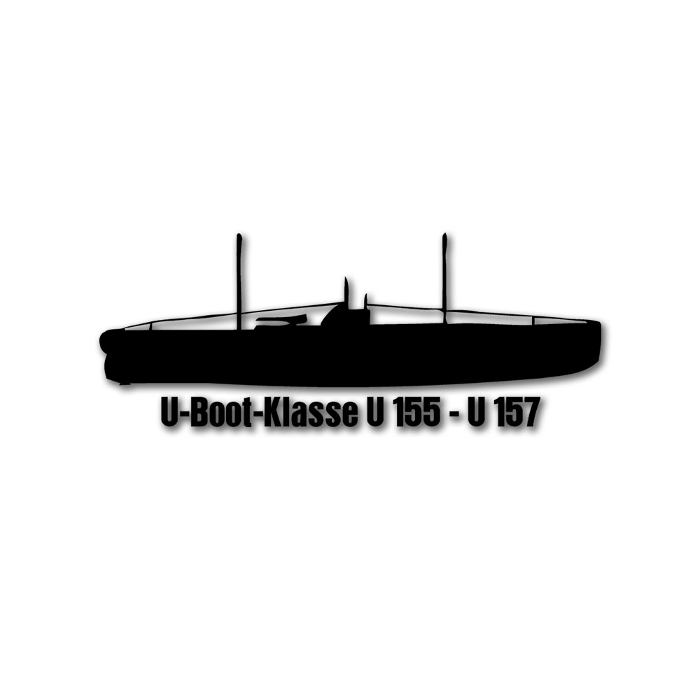 Wandtattoo U-Boot Typ U 155 - U 157 deutsches Handels-U-Boot 1WK Fracht #A6197