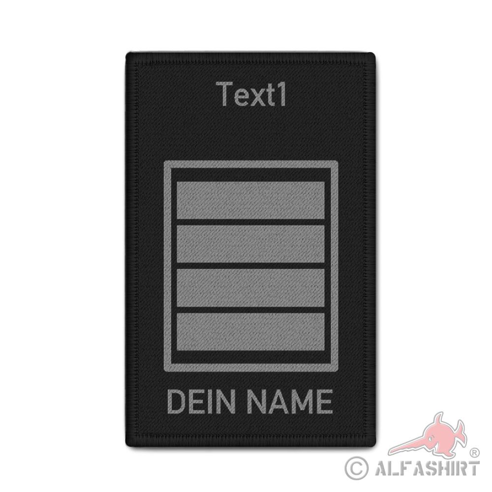 Rank Patch personalisiert Dienstgrad Abzeichen Marine Bundeswehr Kapitän #42729