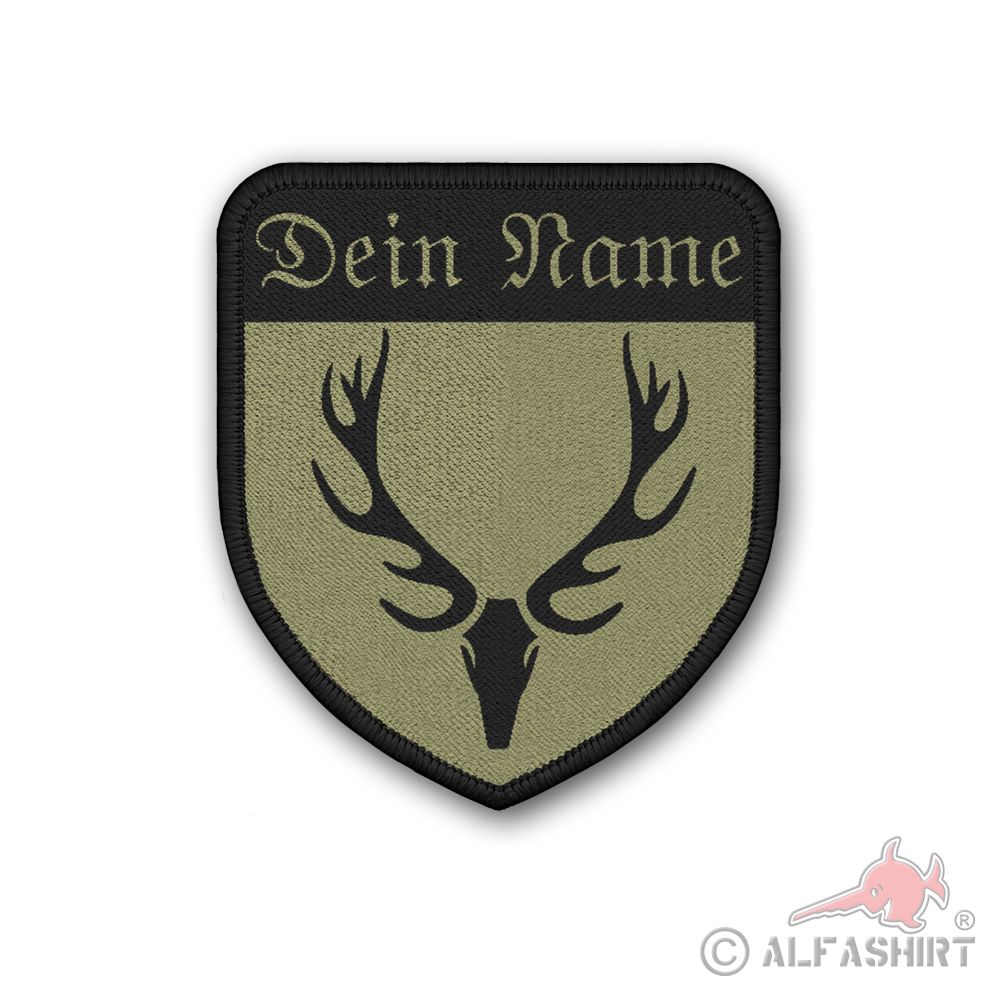 Patch Waidmann Personalized Hunter Badge Forester Deer Altdeustch # 37615