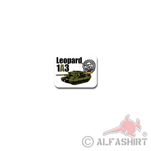 Leo 1A3 tank stickers Bundeswehr battle tank 9x7cm # A4105