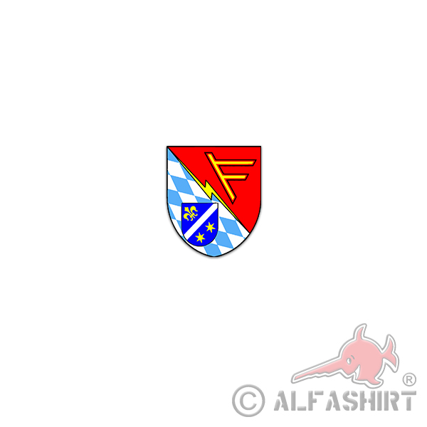 Sticker FüUstgBtl 292 Leadership Support Battalion BW 6x7cm A3380