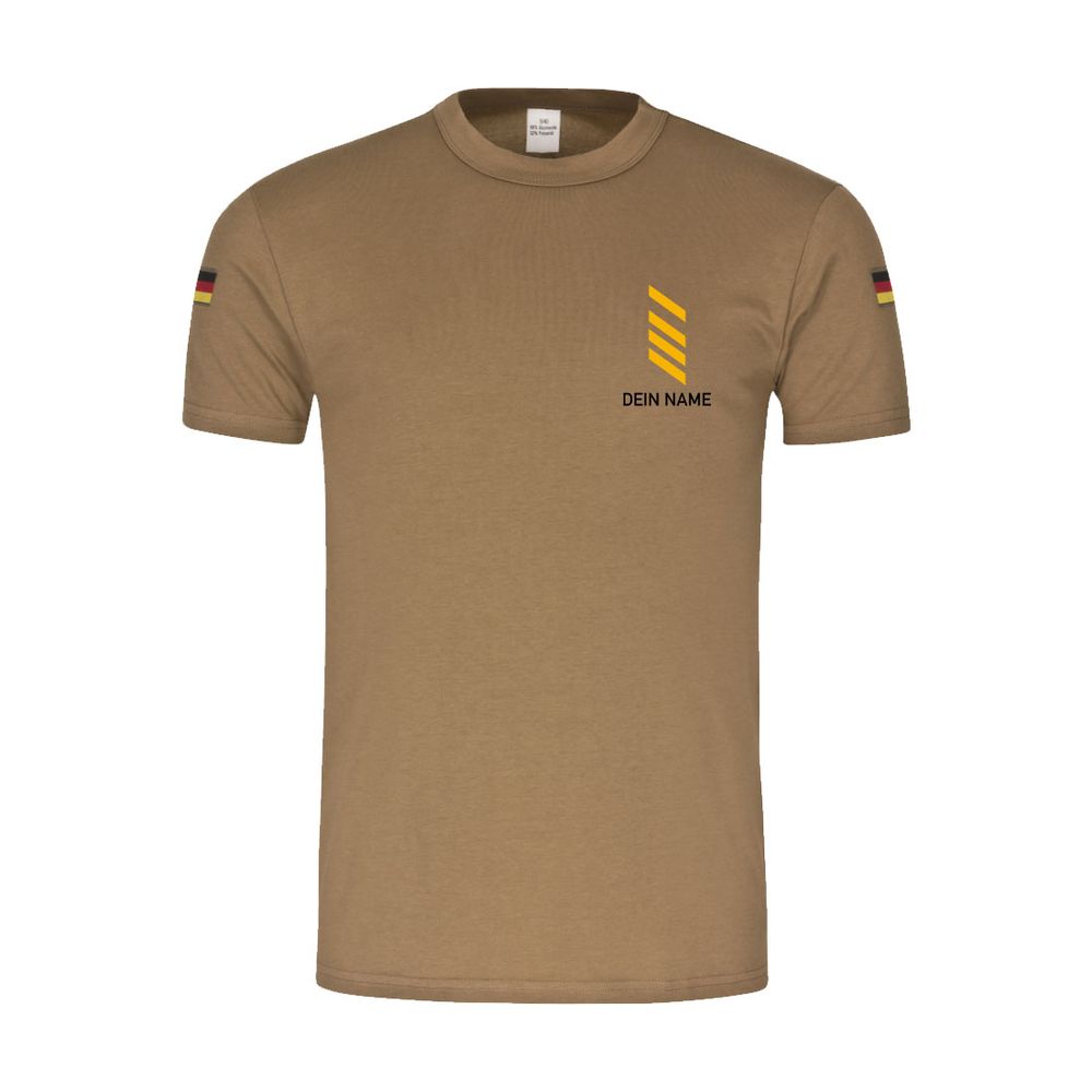 BW Tropenshirt personalisierbar Stabsgefreiter Goldgelb StGefr Dienstgrad #47944