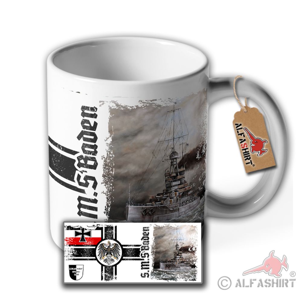 Lukas Wirp mug SMS Baden Imperial Navy large-line ship Bavaria # 36701