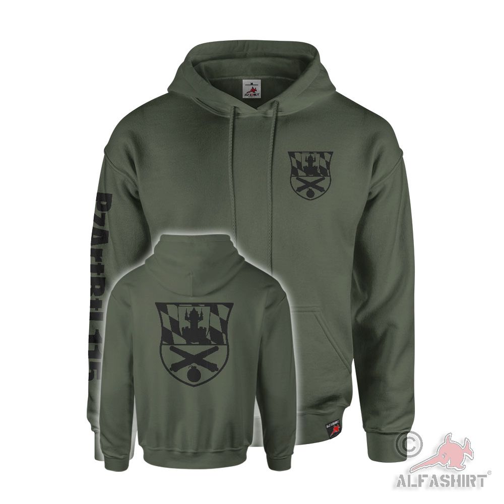 Hoodie PzArtBtl Panzerartilleriebataillon 115 Artillery Troop PzBrig 12 #45595
