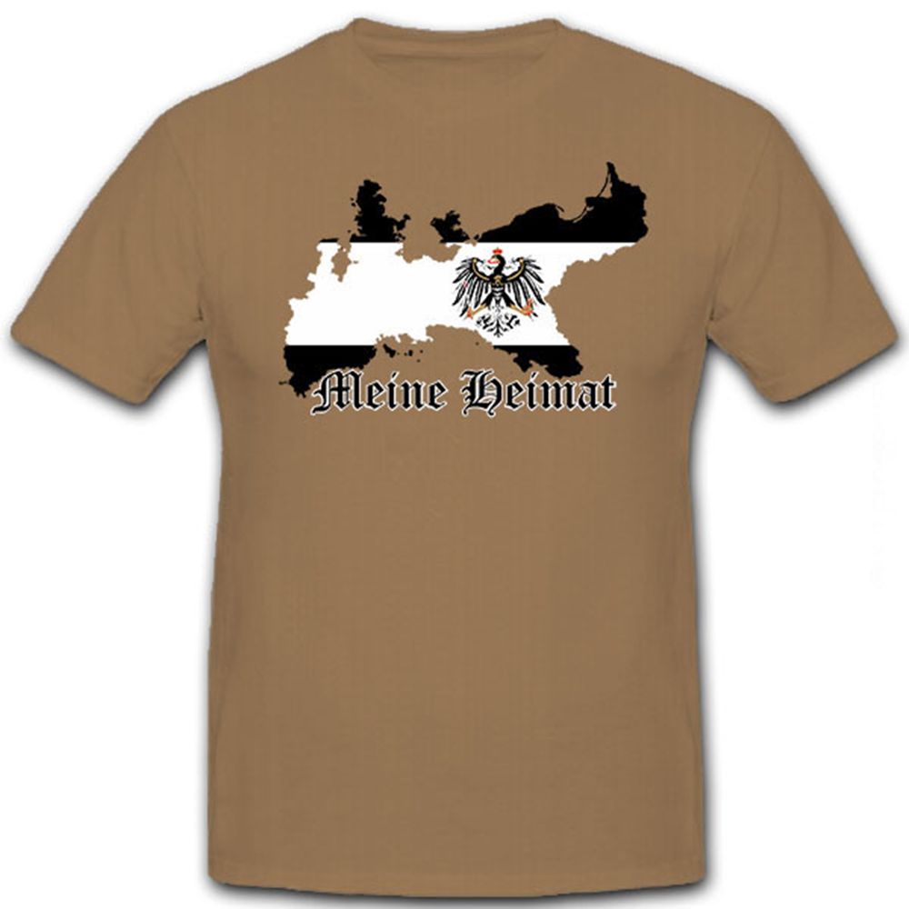 Prussia Map Eagle Coat of Arms Flag Flag Germany - T Shirt # 12933