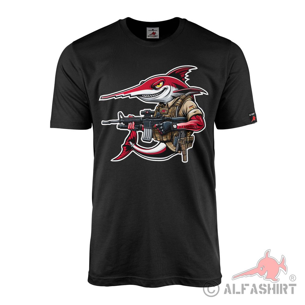 SOF SWORDFISH ALFASHIRT BUNDESWEHR AR15 BAD FISH APPAREL T-SHIRT #44655
