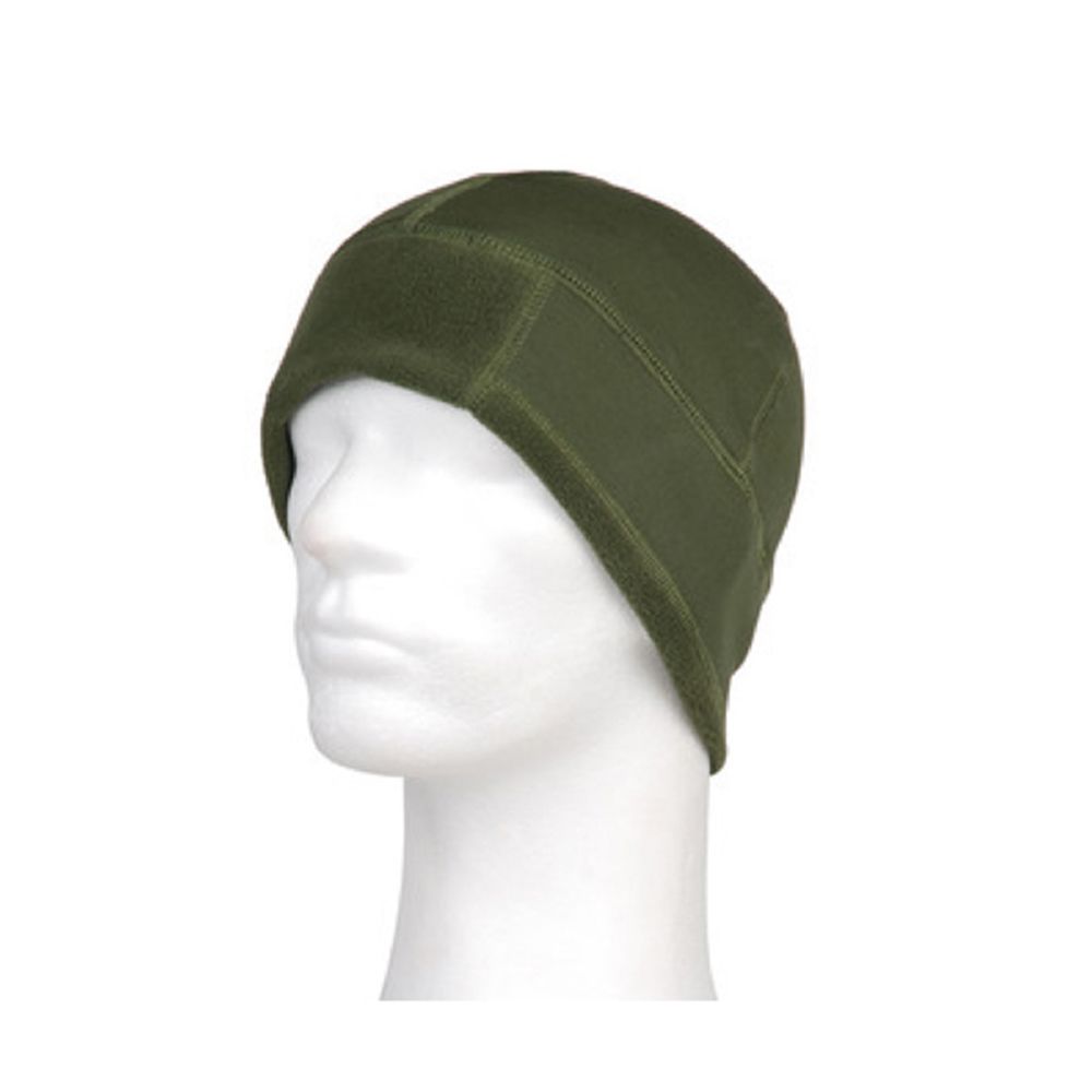 Copytec Tactical Fleece Cap Warrior grün + Alfashirt Aufkleber Winter #13394