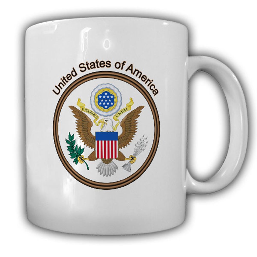 _Tasse Vereinigte Staaten von Amerika Wappen Emblem Kaffee Becher #14023