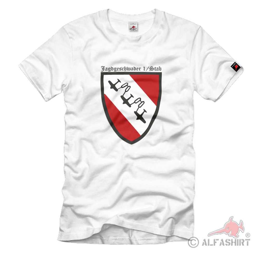 JG1 Staff Jagdgeschwader Coat of Arms Emblem Coat of Arms Unit Air Force - T Shirt # 1712