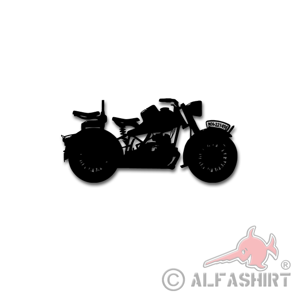 Wall Decal KRAD R75 Wehrmacht Spacht Motorcycle 55cm x 26cm # A4238