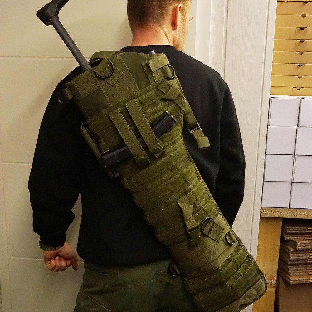 Tactical Gewehr Tasche mit Molle System Gewehr Airsoft Jäger Transport #18736