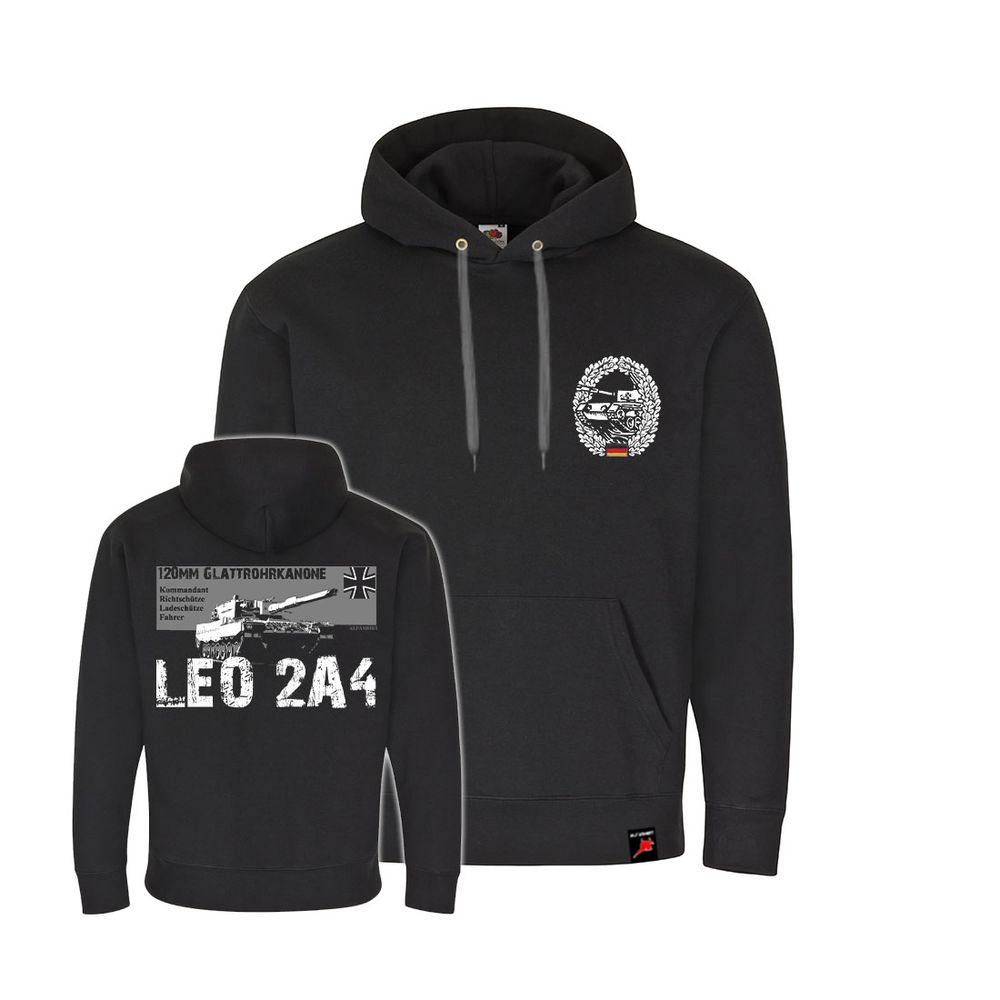 Hoodie Leopard 2A4 tank main battle tank Leo2 smoothbore cannon BW sweater # 41029