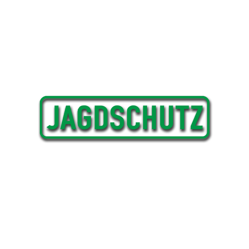 Aufkleber Jagdschutz Jagd Jagdgesetz Schutz Wild Wald Wälder Forst 10cm A6314