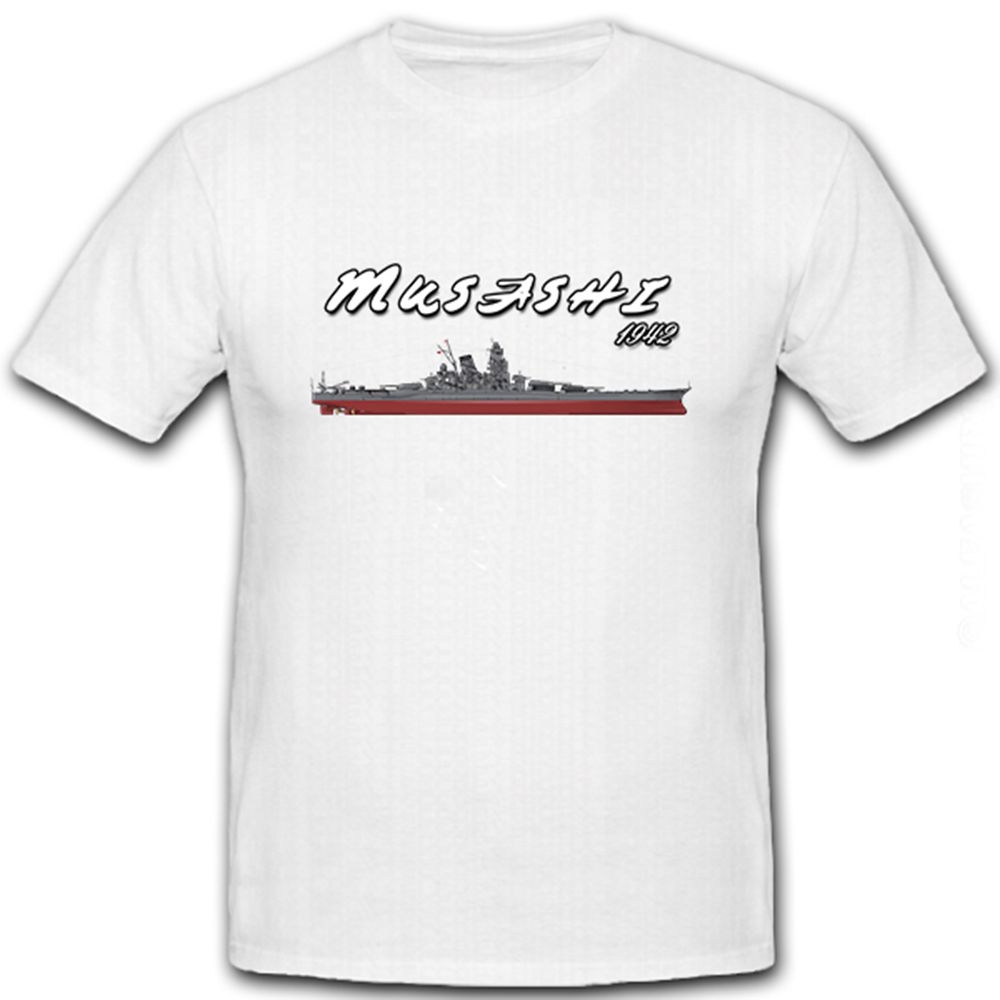 Musashi 1942 kaiserliche Marine Schlachtschiff WK 2 Japan - T Shirt #8452 