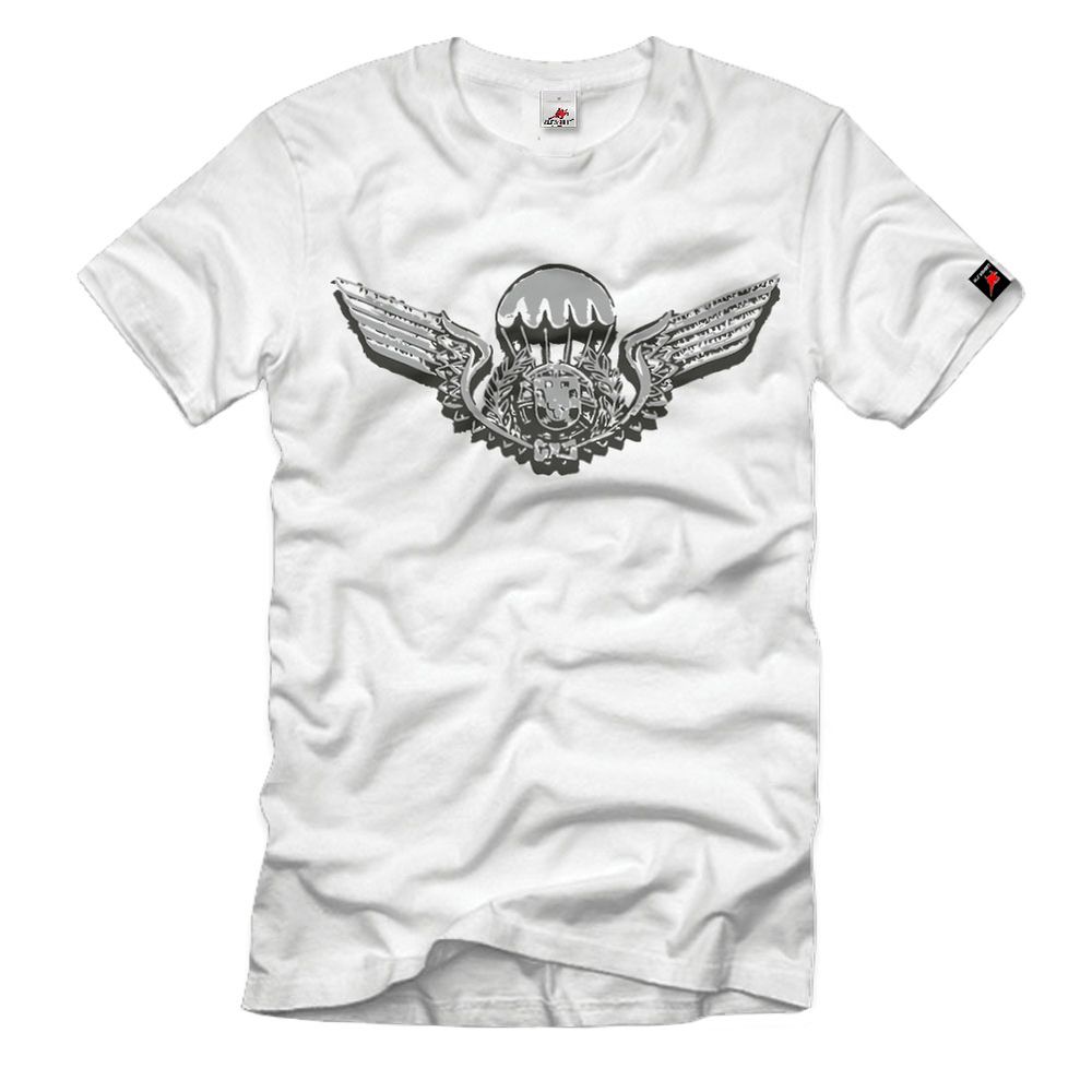 Distintivo de qualificação paraquedista Fallschirmjäger Emblem T-Shirt#33376