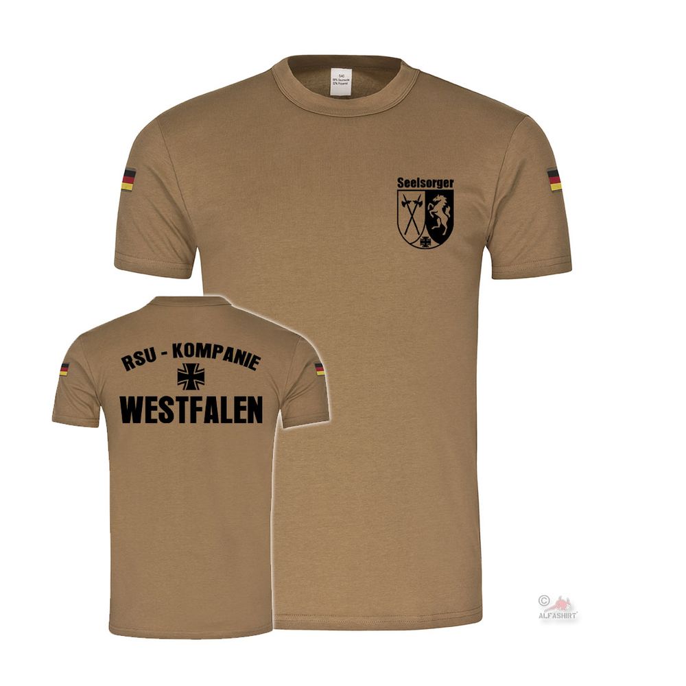 BW Tropen RSU Kp Westfalen Seelsorger Bundeswehr Regionale  T-Shirt#35846