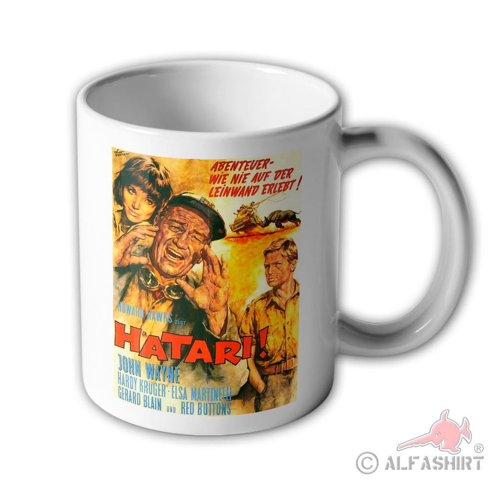 Tasse Hatari Kult Film Kino Afrika Abenteuer Savanne Safari Klassiker#3157