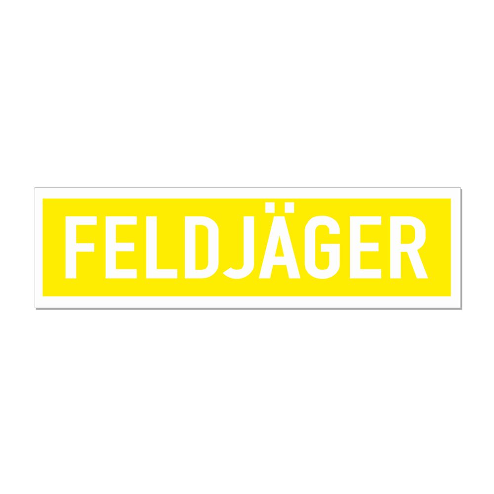 Magnetic sign Feldjäger Bundeswehr military police troop branch 30x 8 cm #A6161