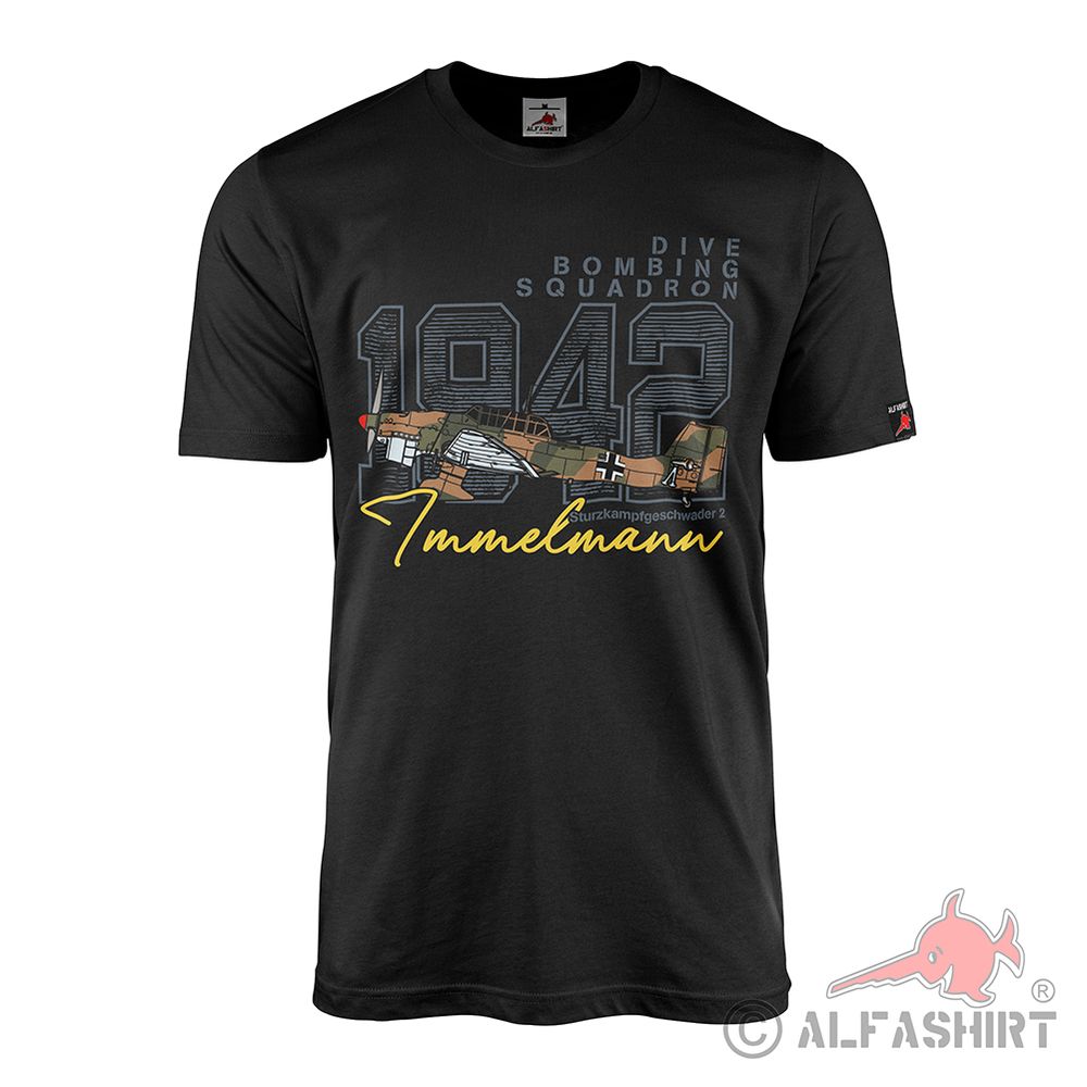 Sturzkampfgeschwader 2 Immelmann WH WW2 Luftwaffe Ju 87 T-Shirt#44359