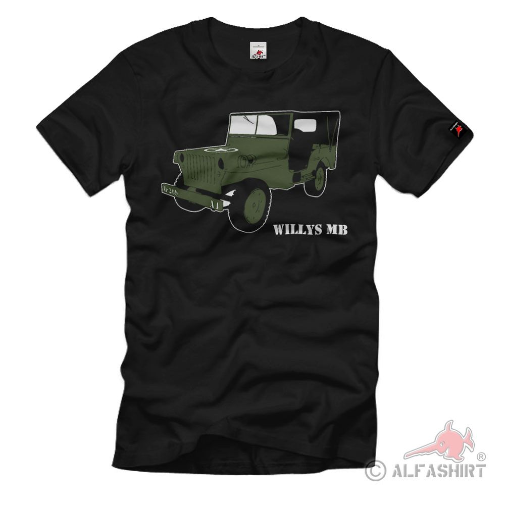 Army MB US Armed Forces Off-Road Vehicle Truck Military WW2 T-Shirt # 503