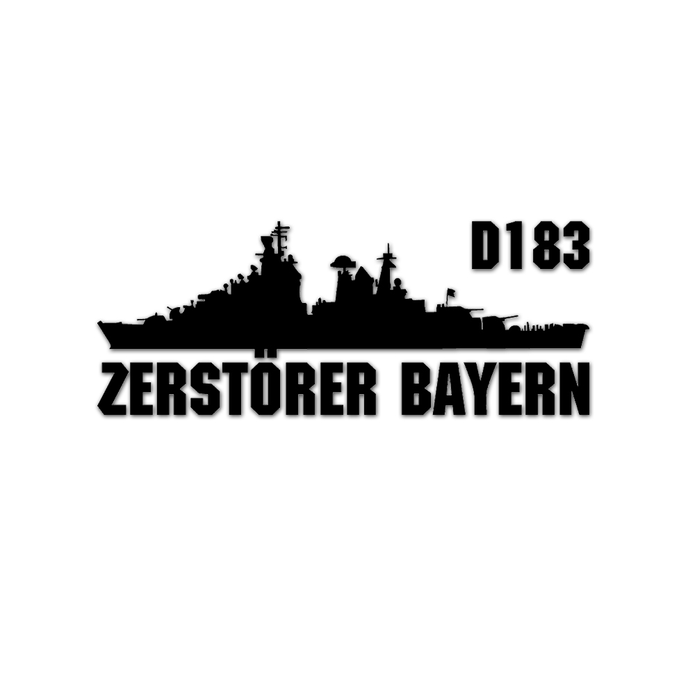 Destroyer Bayern D183 Destroyer Class 101 A Hamburg Warship 15x6cm # A5475