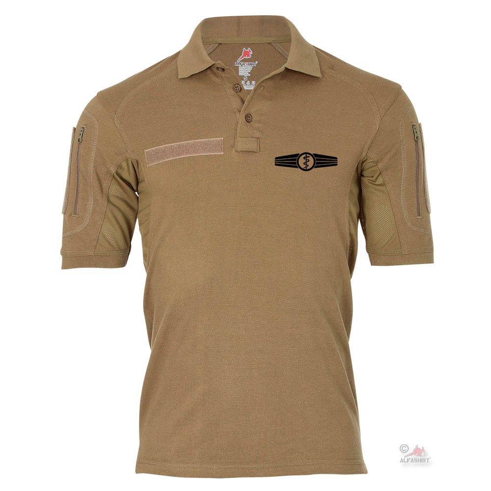 Tactical Poloshirt Alfa - Bundeswehr Sanitäter Spange Wappen Diensthemd #19012