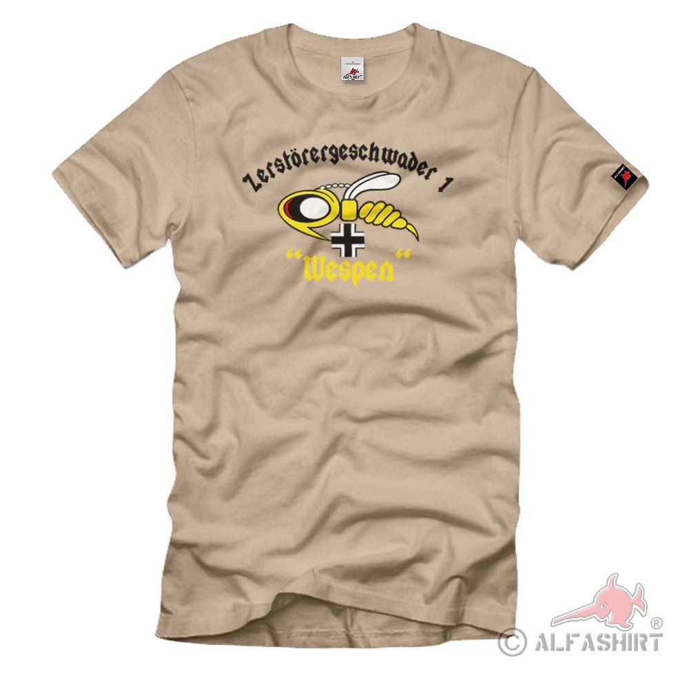 Zerstörergeschwader 1 Wespen ZG 1 Jagdgruppe 101 Wh Einheit Wappen T Shirt #1504