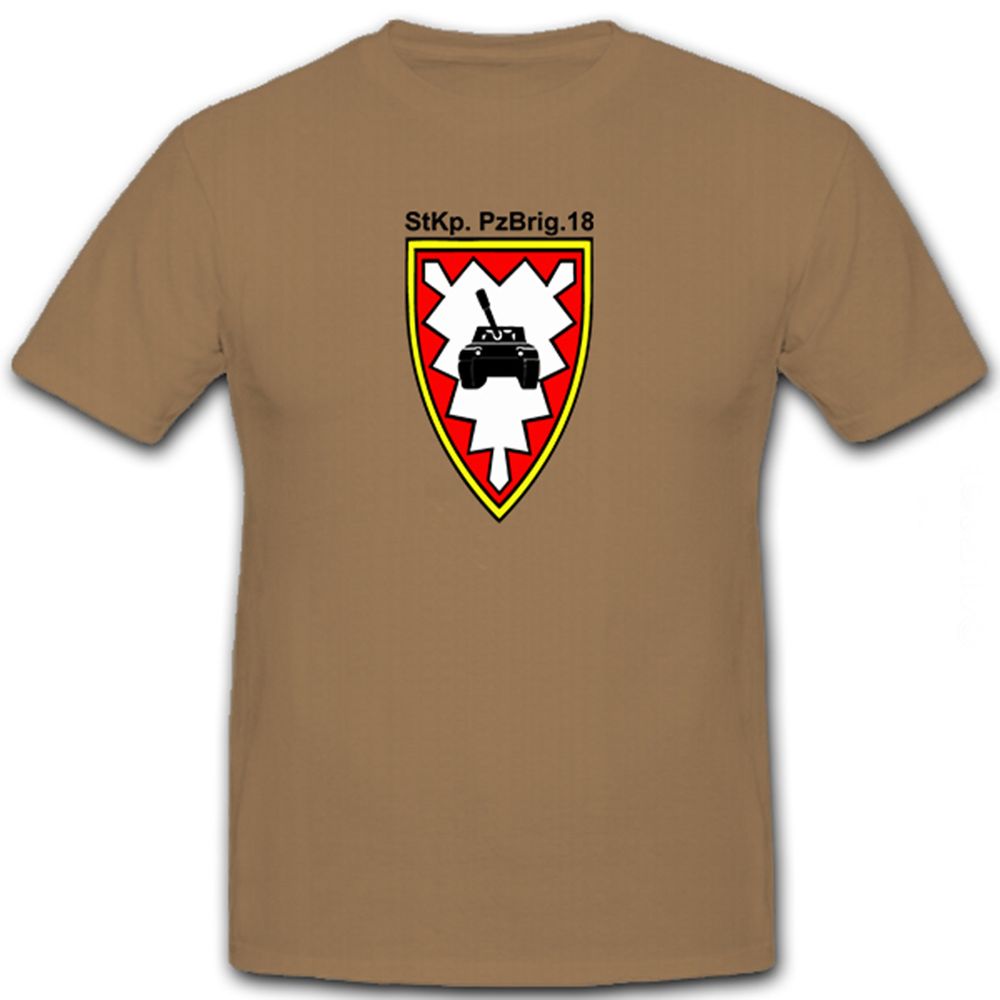 StKp PzBrig 18 Stabskompanie Panzerbrigade Bundeswehr Wappen - T Shirt #5798