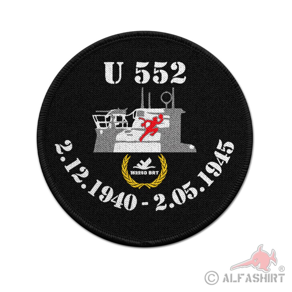 Patch U 552 Tower U-Boot Type Vll C 1940 Coat of Arms Badge BRT #41285