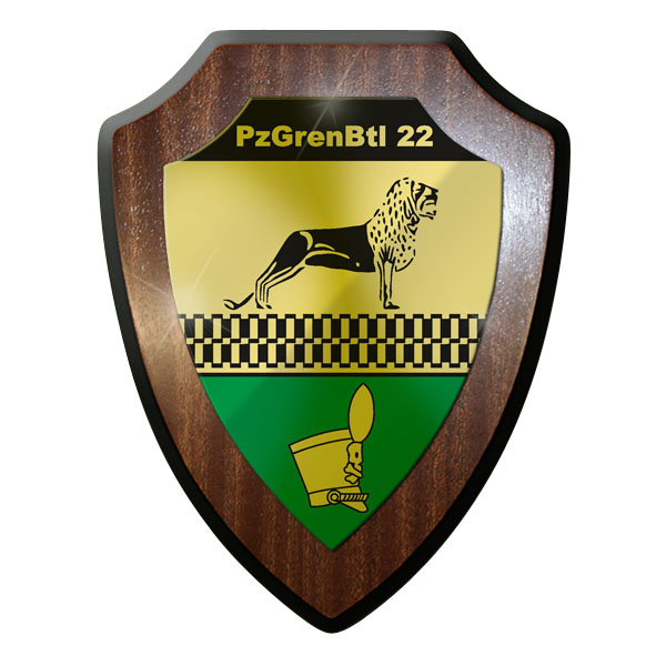 Wappenschild PzGrenBtl 22 Panzer Grenadier Bataillon Grenadiere Bundeswehr #9359