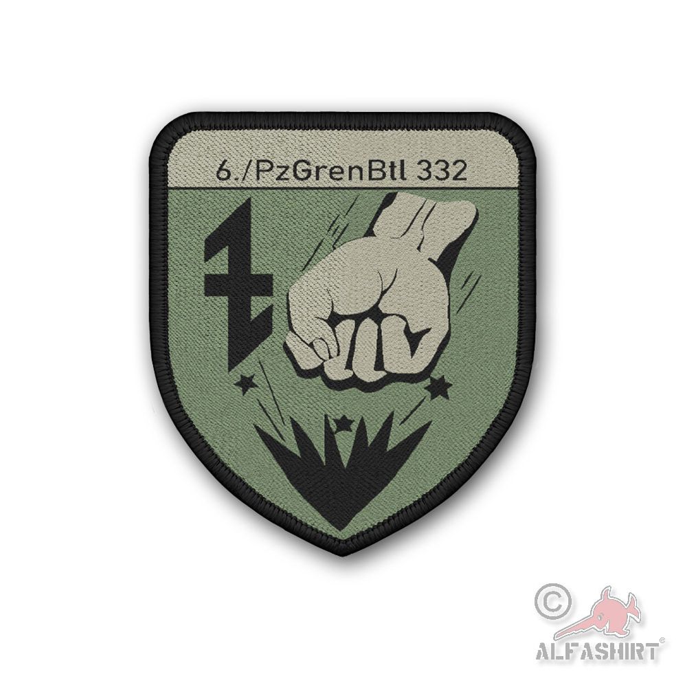 Patch 6 Kompanie PzGrenBtl Panzergrenadierbataillon 332 Tarn Oliv #45108