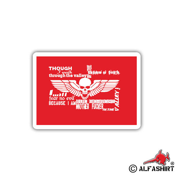 Aufkleber/Sticker Mother Fucker in the valley BW Army US Marine Corp 9x6cm A1678