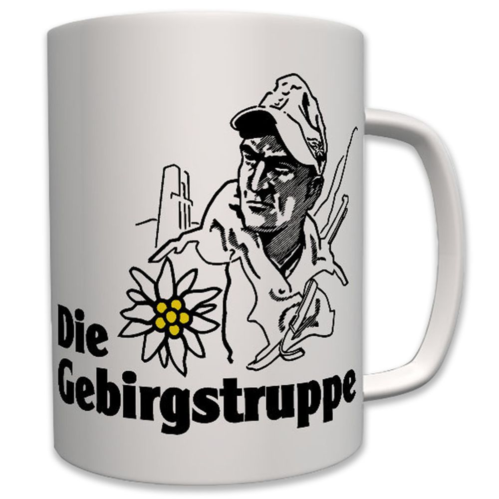 Gebrigsjäger Bergsteiger Edelweiss Gebirgsjägertruppe Bundeswehr - Tasse #7654
