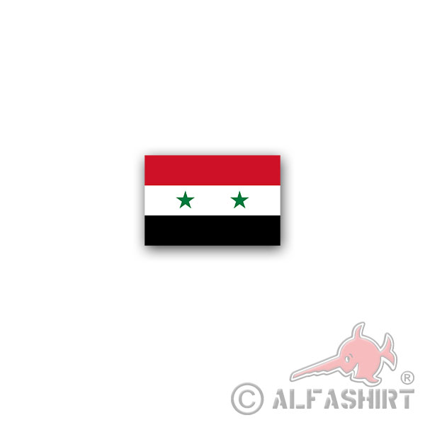 Aufkleber/Sticker Syrien Flagge Arabische Republik Damaskus Fahne 11x7cm A3031