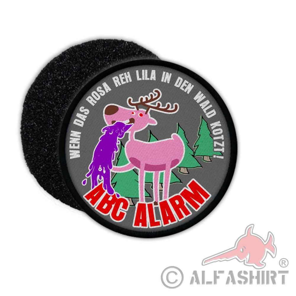 9cm patch Bundeswehr ABC alarm trainer saying if the pink REH purple in # 34685
