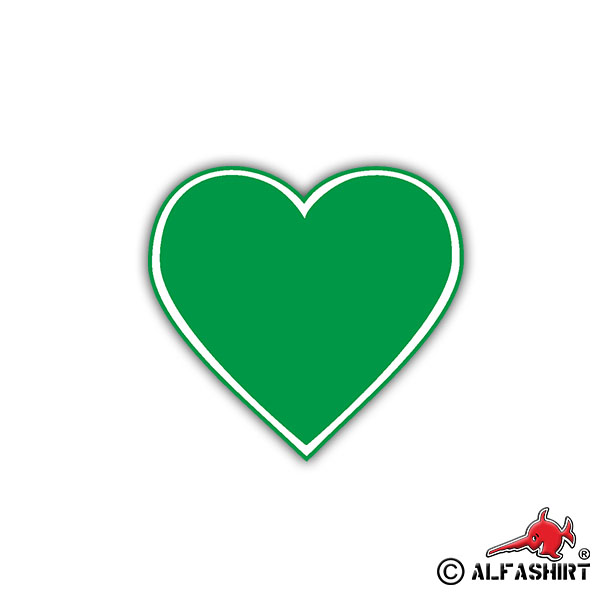 Sticker JG 54 Thuringian Greenheart Jagdgeschwader 7x7,5cm # A987