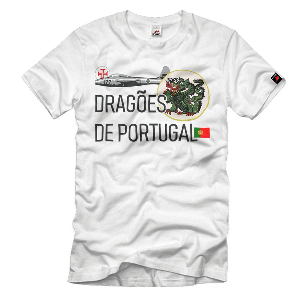 Dragões de Portugal Força Aérea F-84 Esquadra 51 T-Shirt#33383