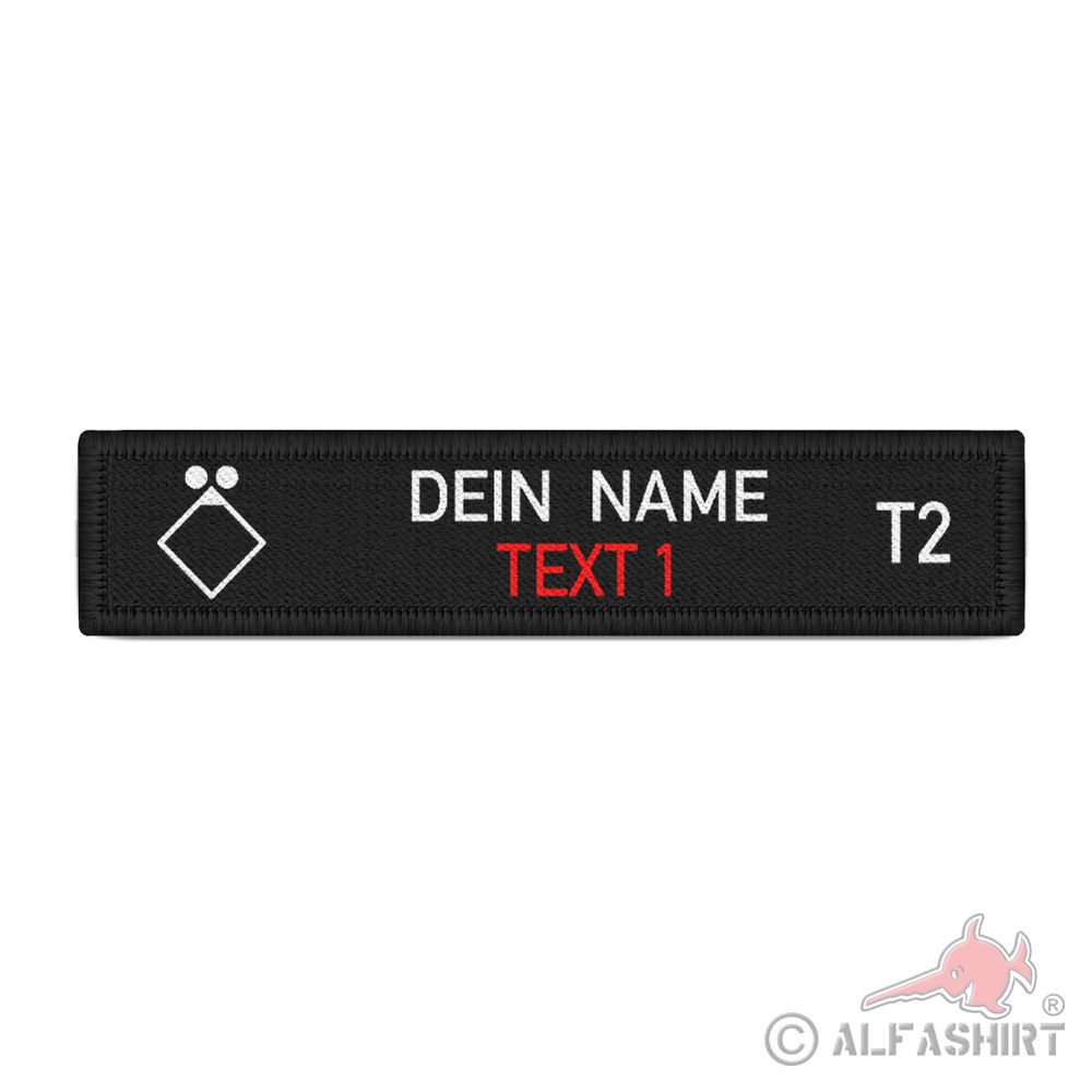 Gruppenführer Namen-Schild Patch Feuerwehr Rettungsdienst Bundeswehr   #45634
