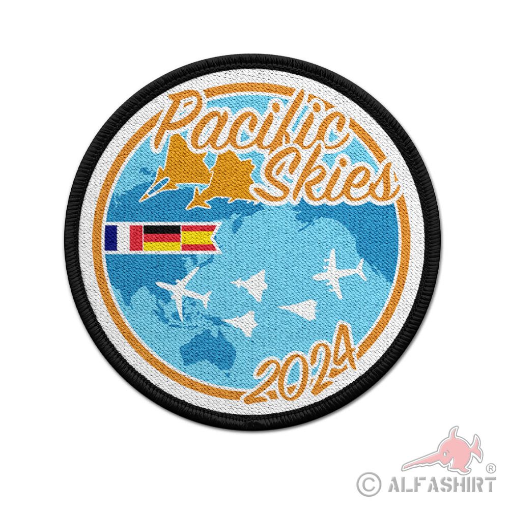 Patch 9cm Pacific Skies 2024 NATO Bundeswehr Spanien Frankreich Übung #44700