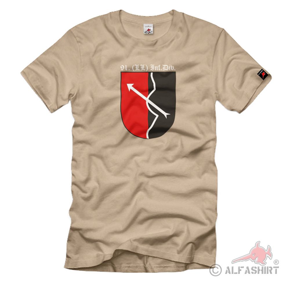 91 Ll Infanterie Division WH Luftwaffe Fallschirmjäger Einheit WK- T Shirt #2791