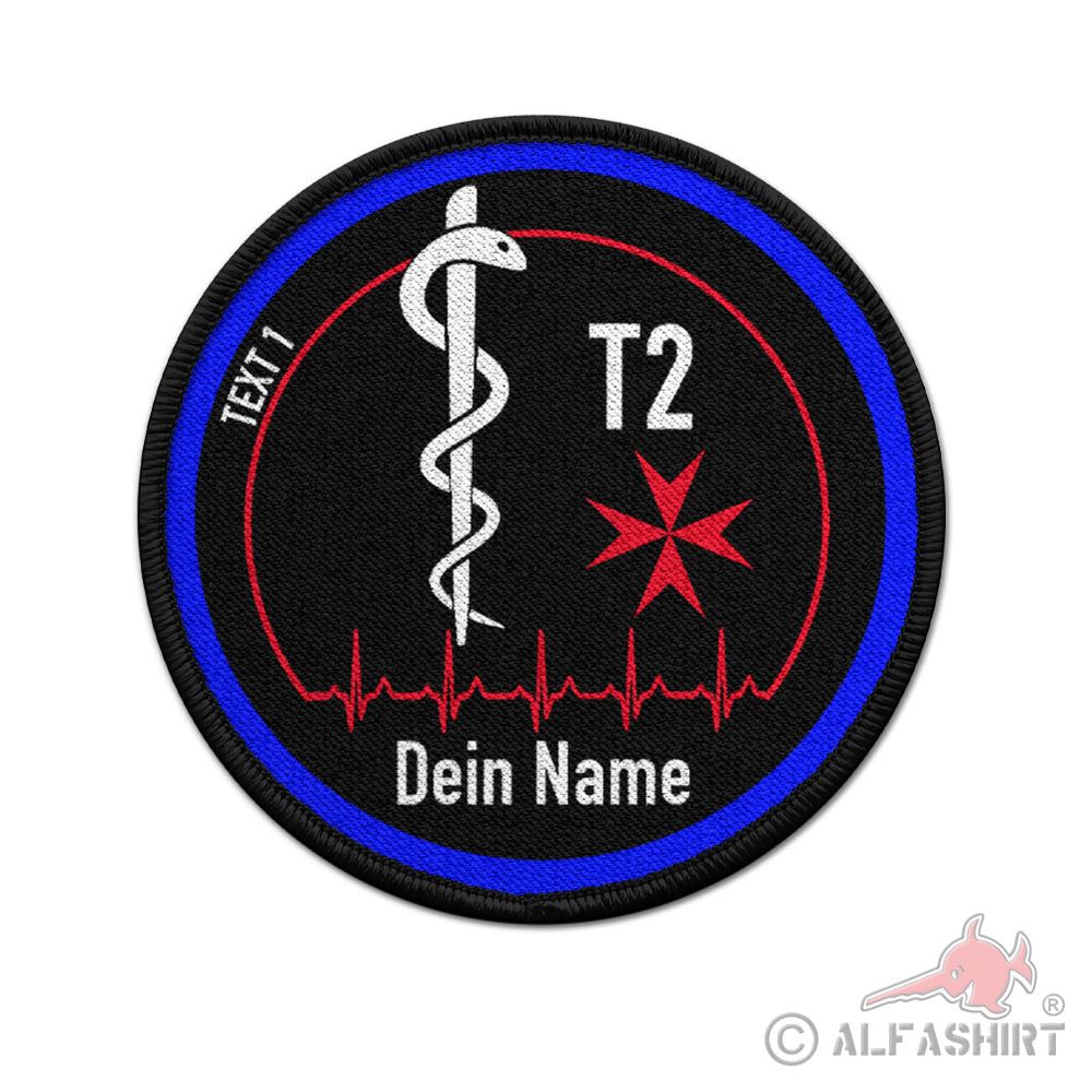 Patch Amalfikreuz Personalisiert Notfallsanitäter RS NFS Rettungsanitäter #41096