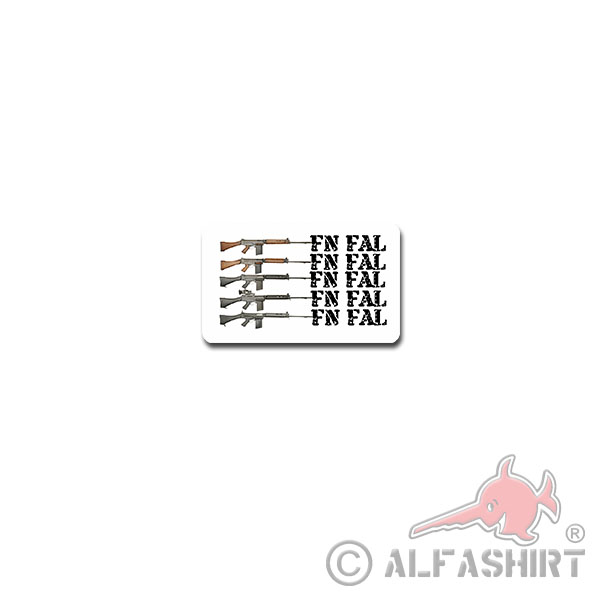 FN FAL Sticker Sticker Fabrique National Herstal assault rifle 10x6cm # A3738