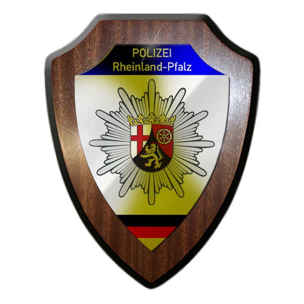 Wappenschild Polizei Rheinland-Pfalz Wappen Abzeichen Mainz Dienstzeit #23085