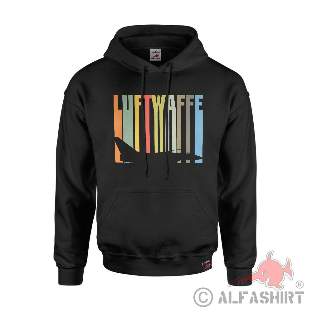 Hoodie black Luftwaffe Air Force Germany Airforce Bundeswehr Retro #42948