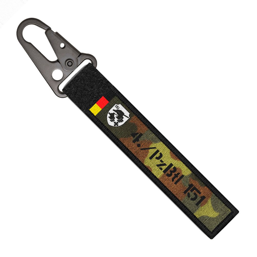 Tactical Schlüsselanhänger 4 PzBtl 151 Westerburg Leopard Panzer Bund #43345