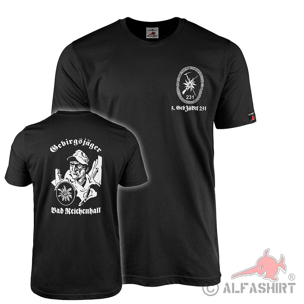 T Shirt 3 GebJgBtl 231 Gebirgsjäger Bad Reichenhall Bundeswehr #44584